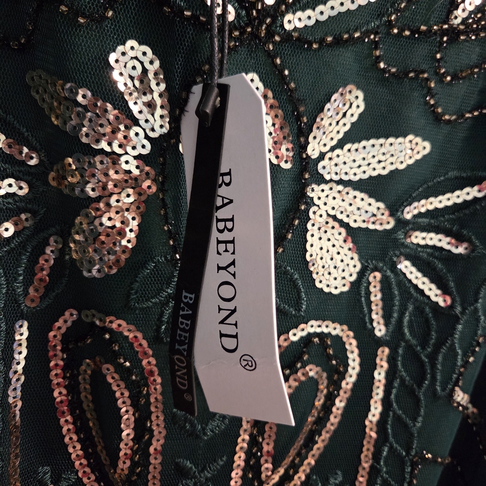 NWT BABEYOND Women's Flapper 1920s Beaded Fringed Dress- 5XL- READ DESCRIPTION - Picture 9 of 10